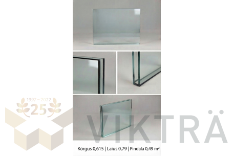 Klaaspakett (0.615 x 0.79) 0.49m²